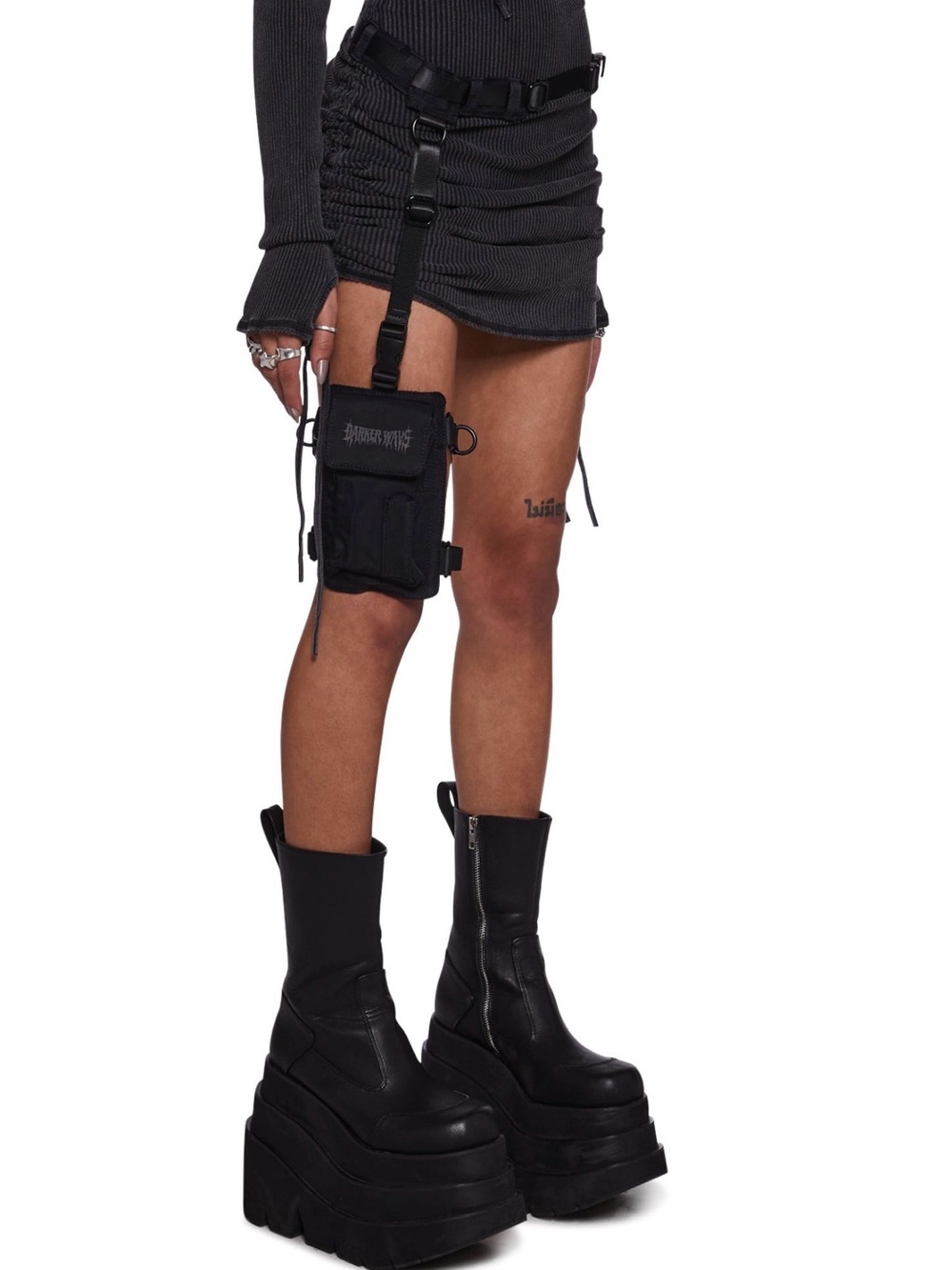 Darker Ways snare leg garter utility belt bag Raves Concerts Cosplay Party - Picture 2 of 6